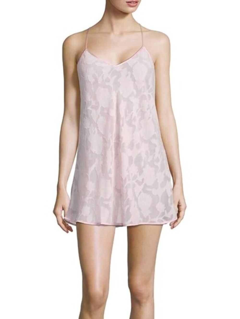 Flora Nikrooz Womens Brielle Jacquard Chemise Size S